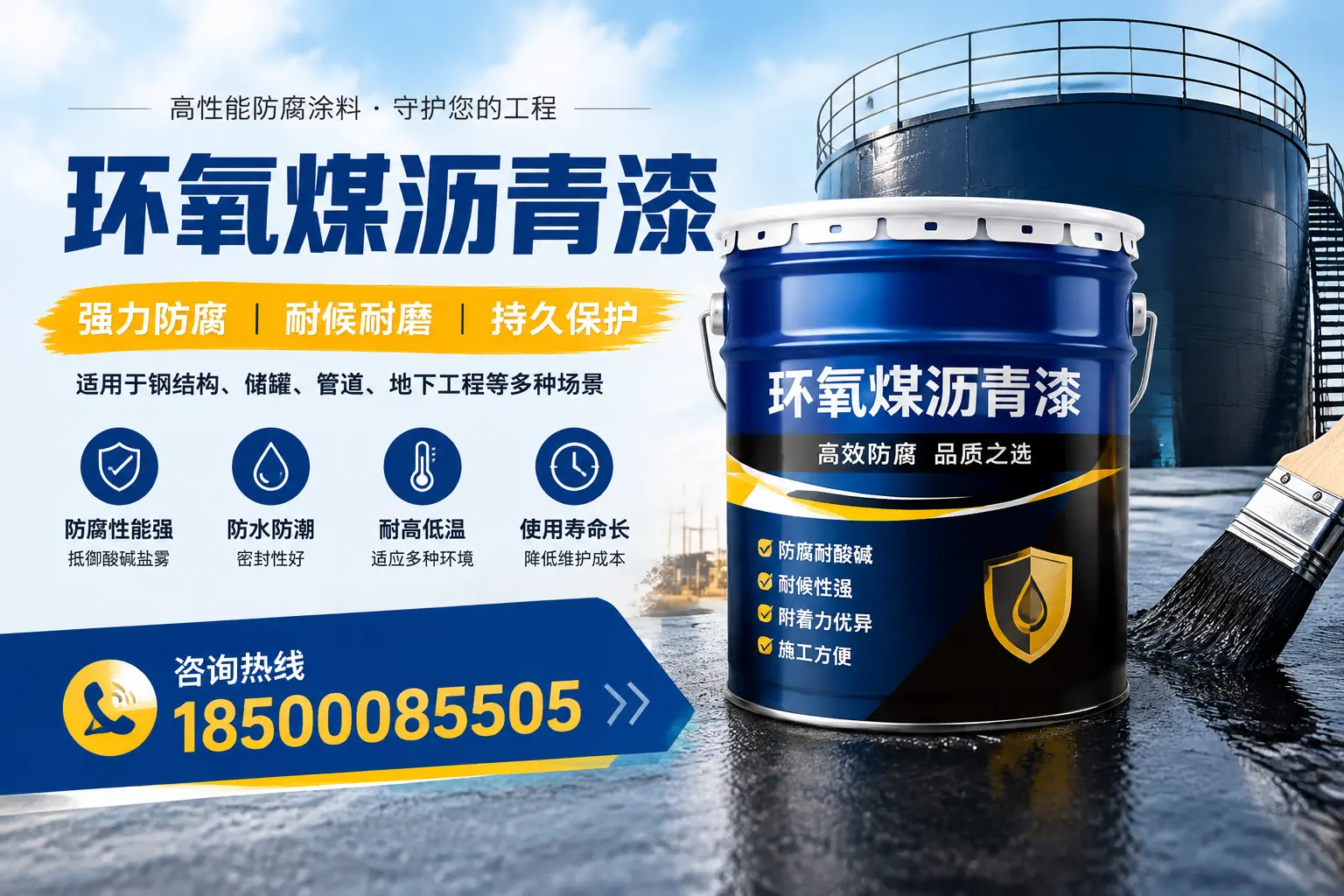 环氧煤沥青漆在工业中的应用，拉萨企业的选择